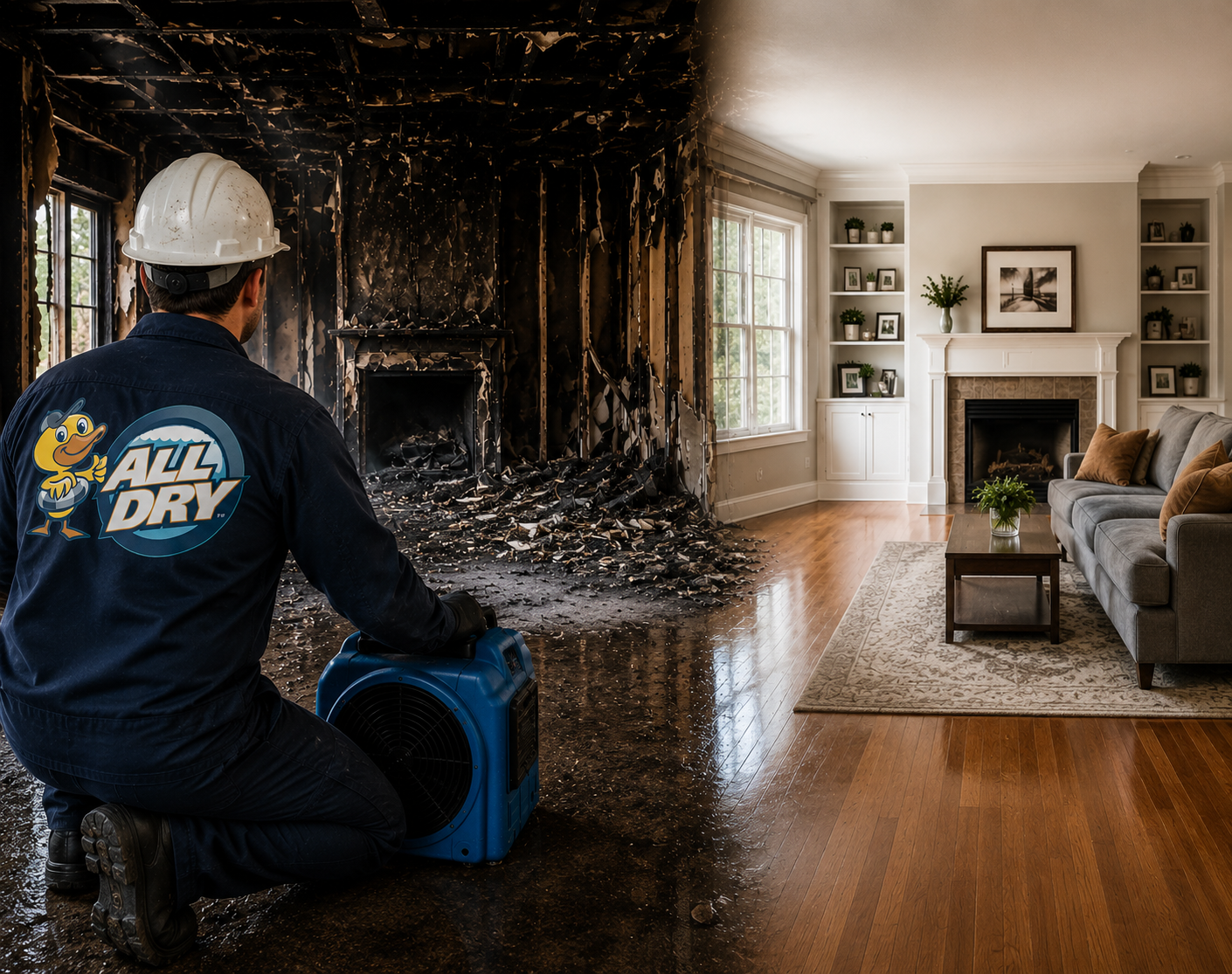 Fire Damage Restoration — All Dry Services Atlanta