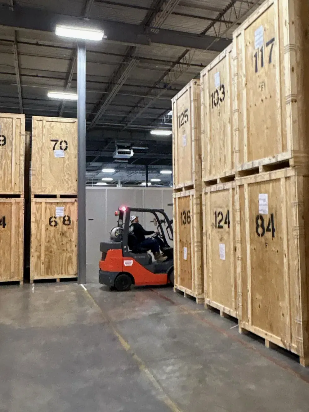 Storage vaults at the All Dry warehouse in South Fulton, GA