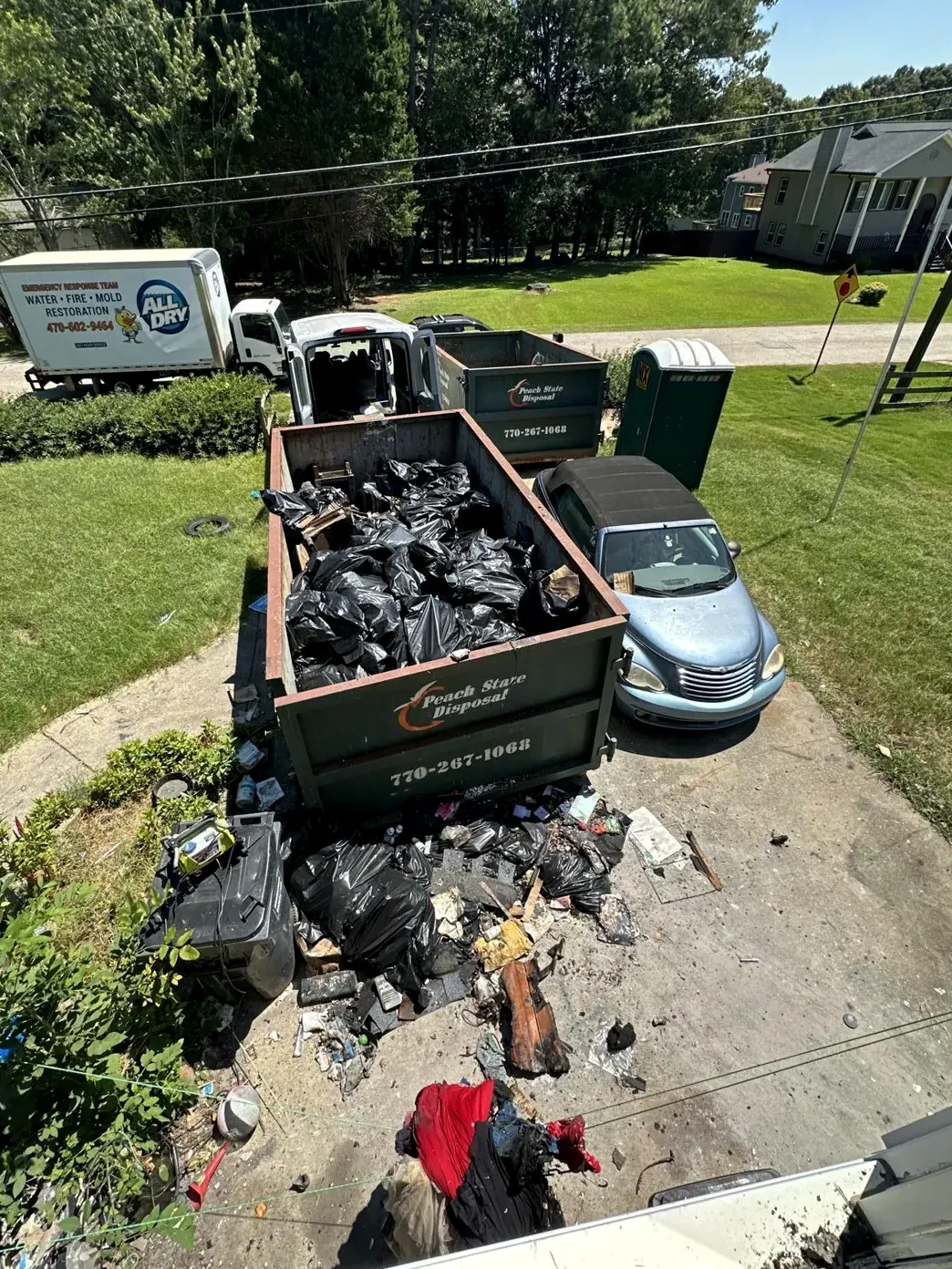 Fire damage cleanup in Dacula, GA (2)
