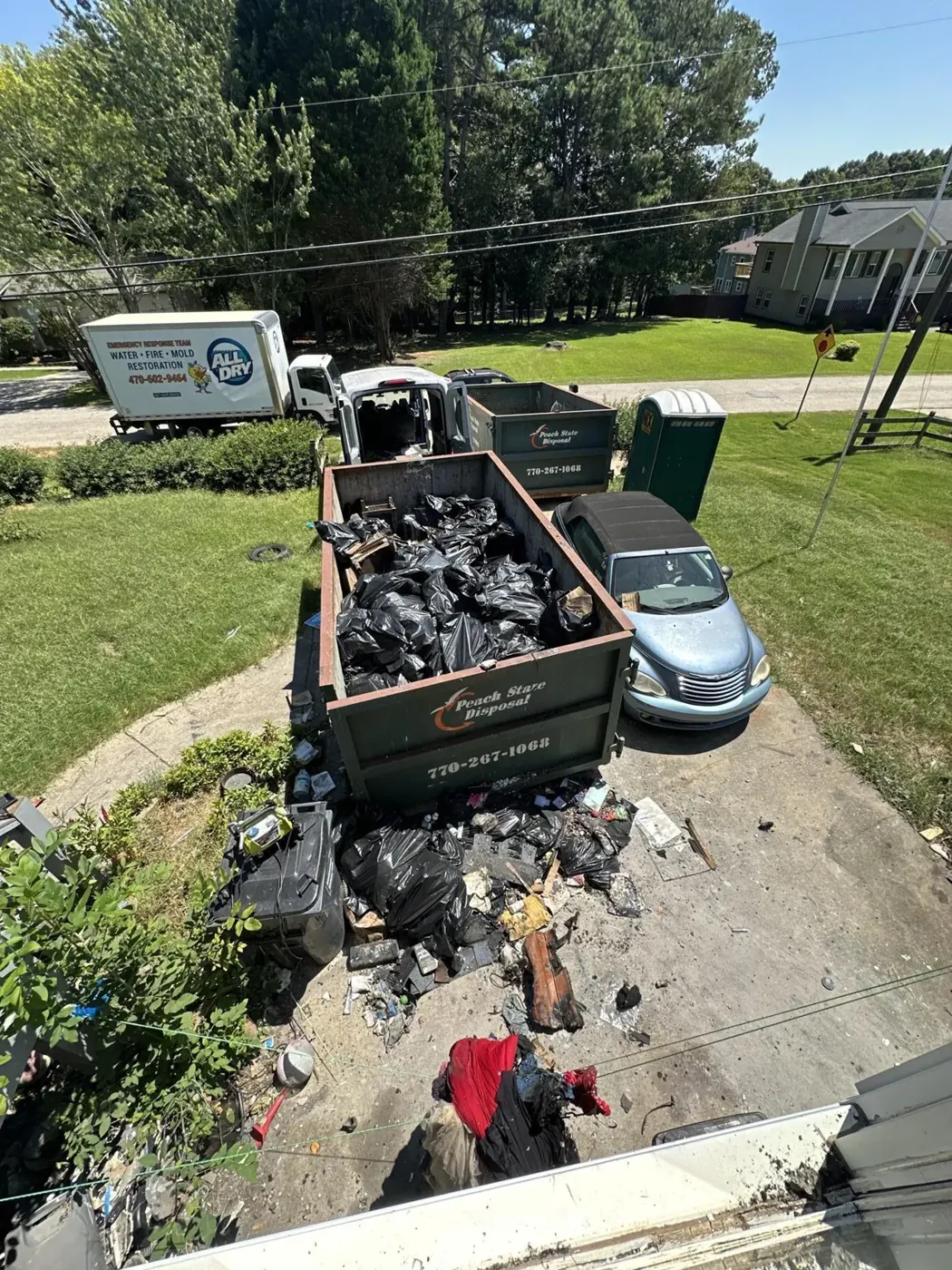 Fire damage cleanup in Dacula, GA (1)