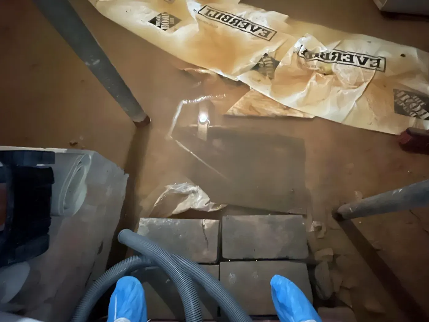 Flooded basement drying in Alpharetta, GA (1)