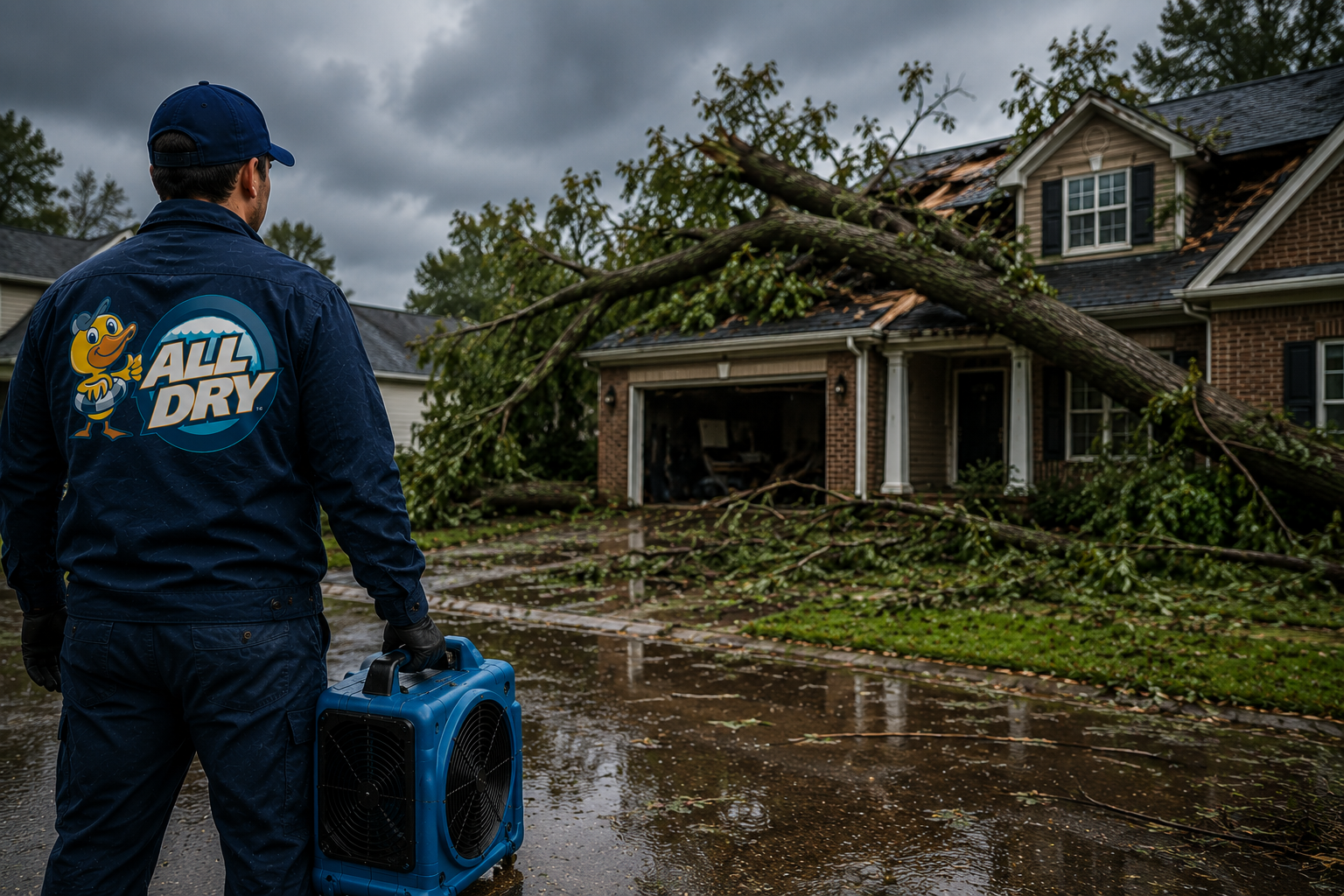 Storm Damage Cleanup — All Dry Services Atlanta