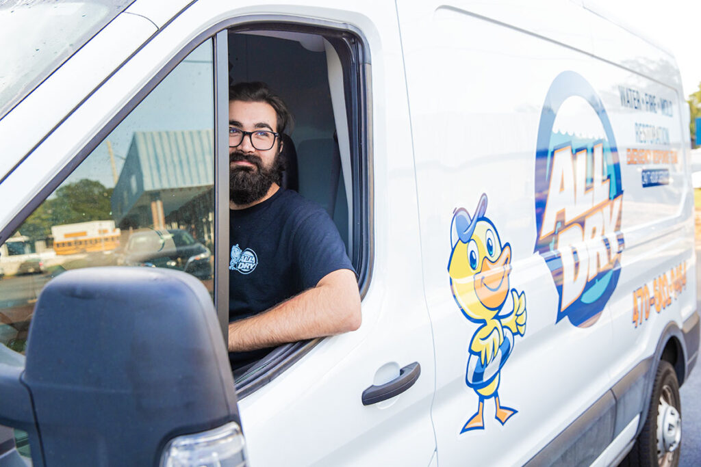 Commercial Restoration Services equipment and crew — All Dry Services